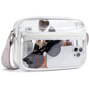 Small Designer Crossbody 6-clearwhite Bag Women Cell Phone Purse Shoulder Wallet